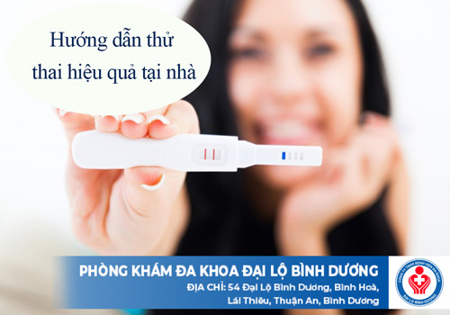 hướng dẫn thử thai hiệu quả tại nhà