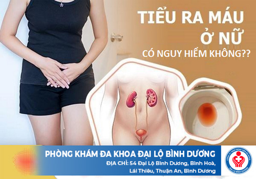 tiểu ra máu ở nữ giới
