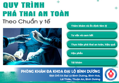 quy trình thăm khám phá thai ở Đại lộ Bình Dương