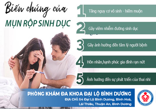biến chứng herpes sinh dục ở nam và nữ