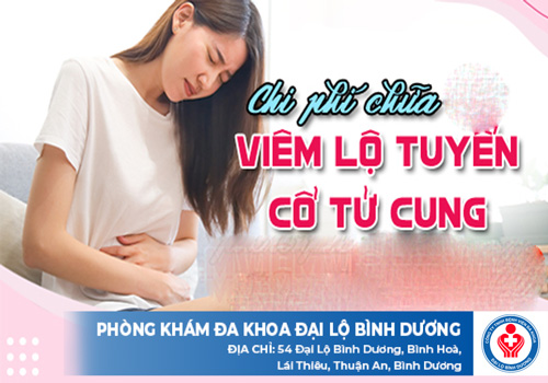 chi phí điều trị viêm lộ tuyến cổ tử cung ở Bình Dương