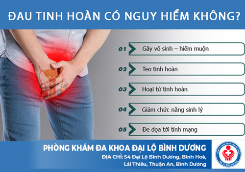 dau tinh hoan co nguy hiem khong